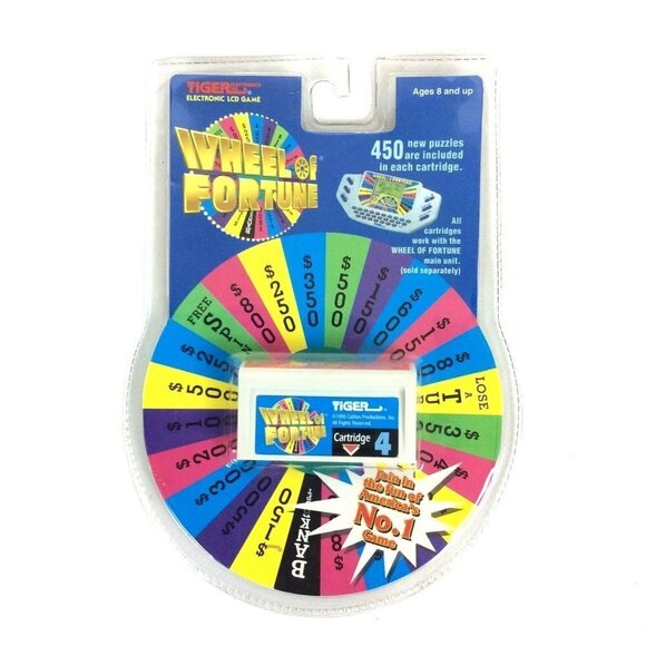 Wheel Of Fortune Game Tiger Electronics Extra Game Cartridge Instructions Vtg 95 - Picture 10 of 11